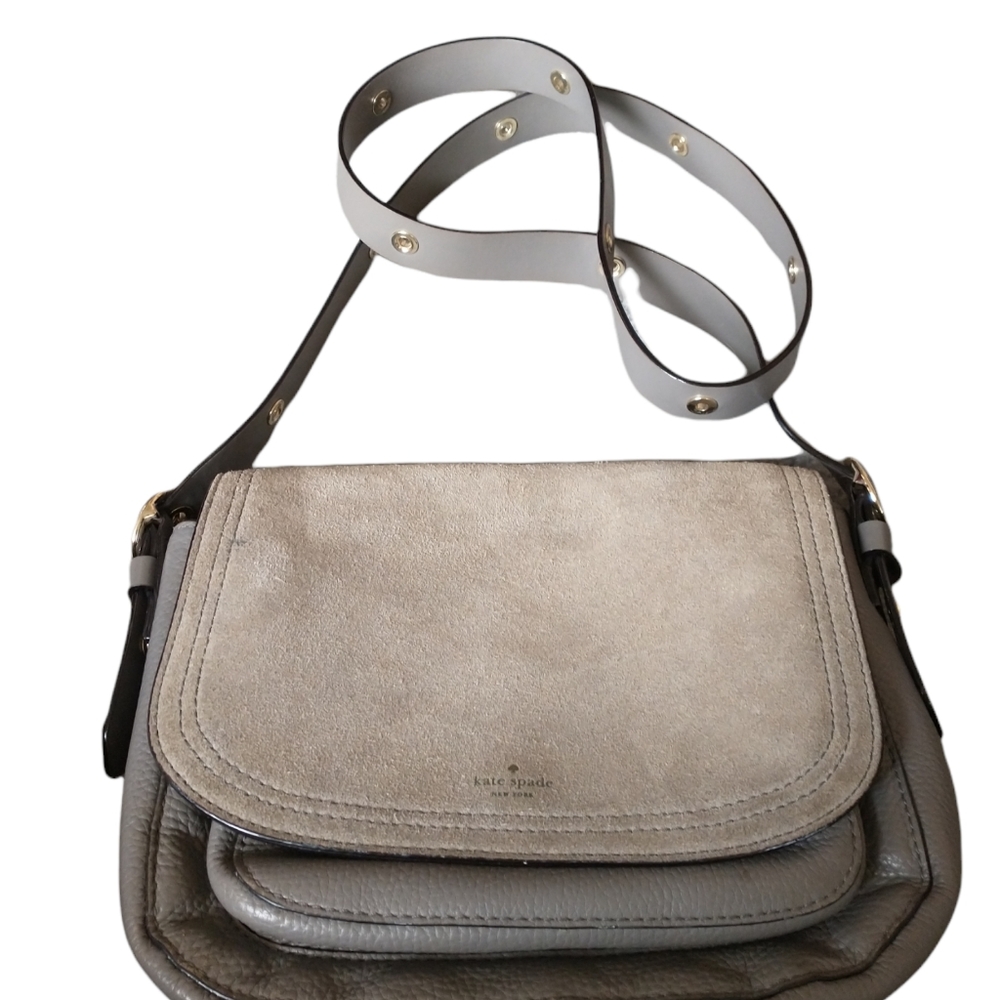 Kate Spade Suede Chantalle Waterton Crossbody Bag